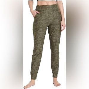 NWT All In Motion Soft Knit Jogger Pants Size Small Heathered Olive Green